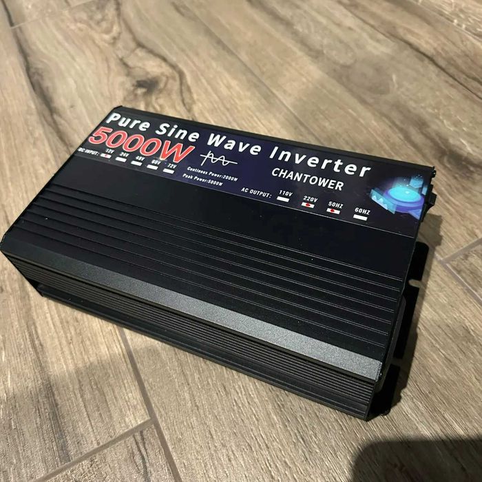 Инвертор - преобразователь с чистой синусоидой на 5000W с LCD дисплеем