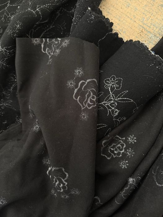 Ткань / опт / мебельная плотная / пальтовая / чёрная, от 5 м. 55 грн/м