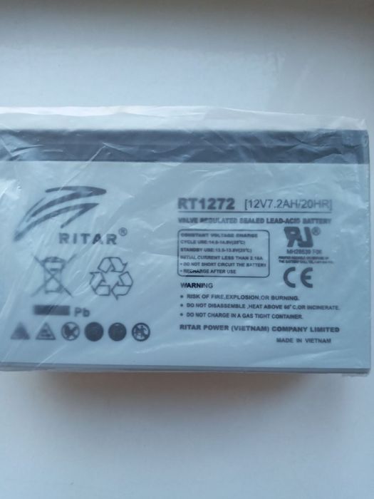 Акумулятор Ritar RT1272 12V 7.2 Ah AGM VRLA