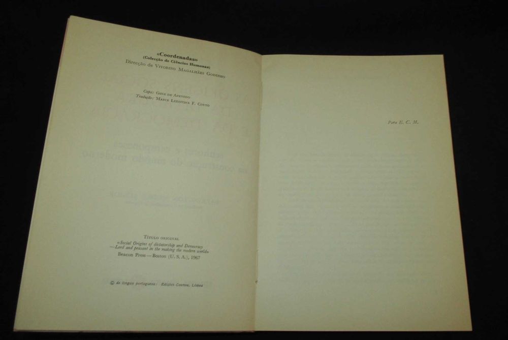 Livro As Origens Sociais da Ditadura e da Democracia