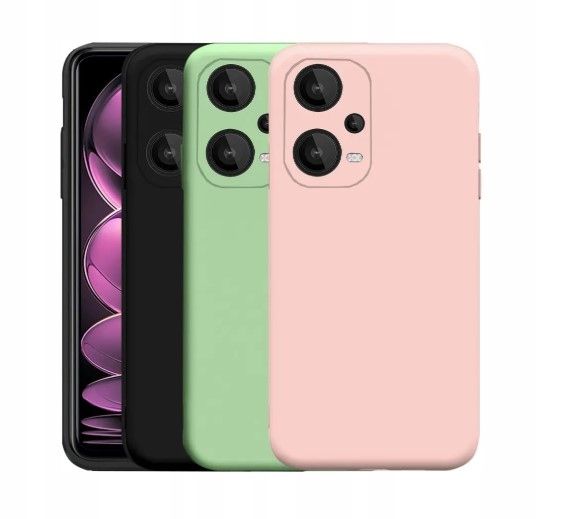 etui silikonowe do xiaomi redmi note 12 pro 5g, 3 sztuki