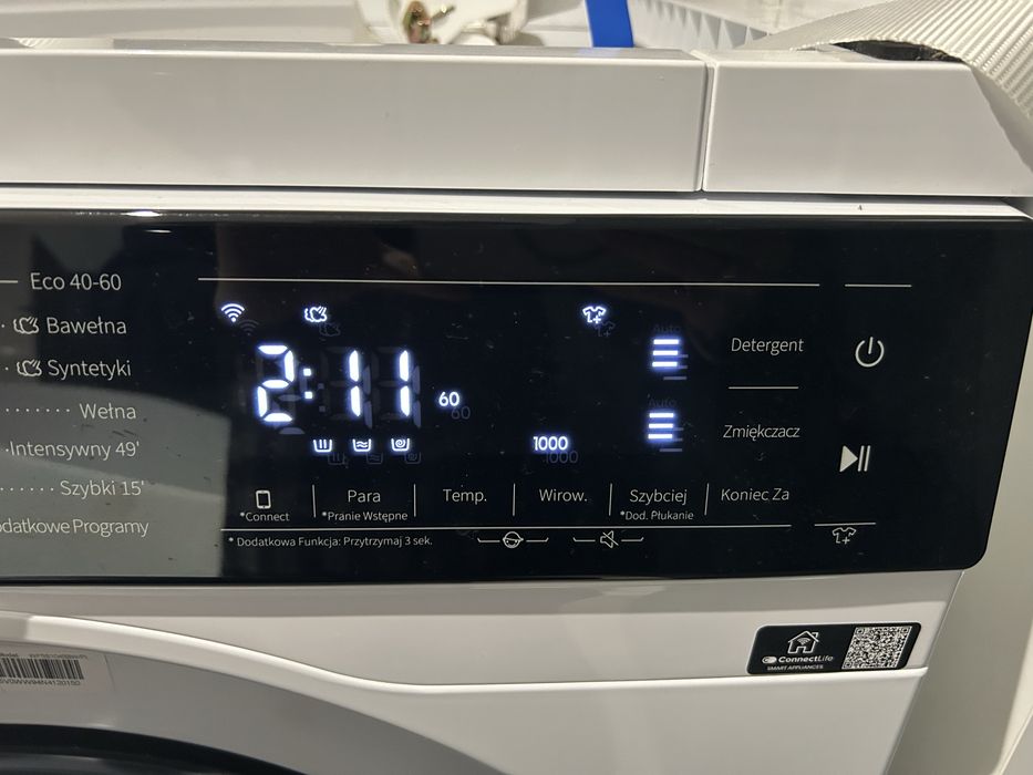 Pralka HISENSE WF5S1045BW Seria 5S PL 10.5kg 1400 obr Autodozowanie