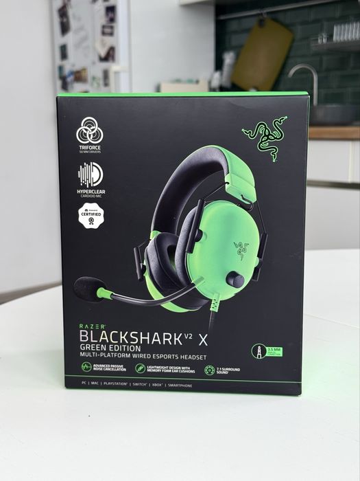 Razer BlackShark V2 X Green Edition - ігрові навушники