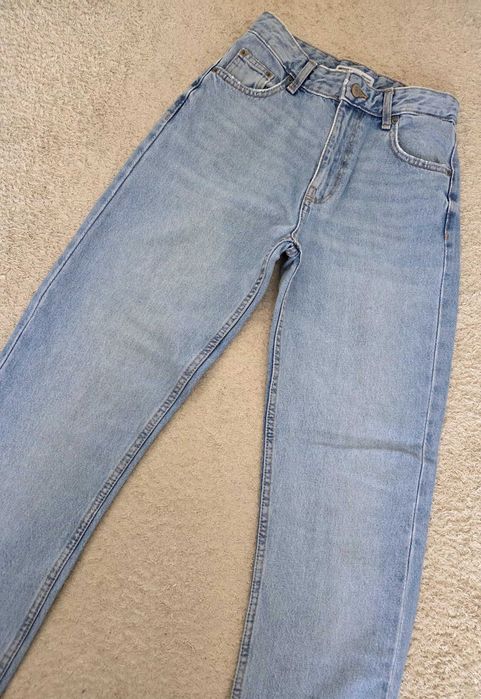 spodnie jeans bershka rozm 34 jasno niebieskie