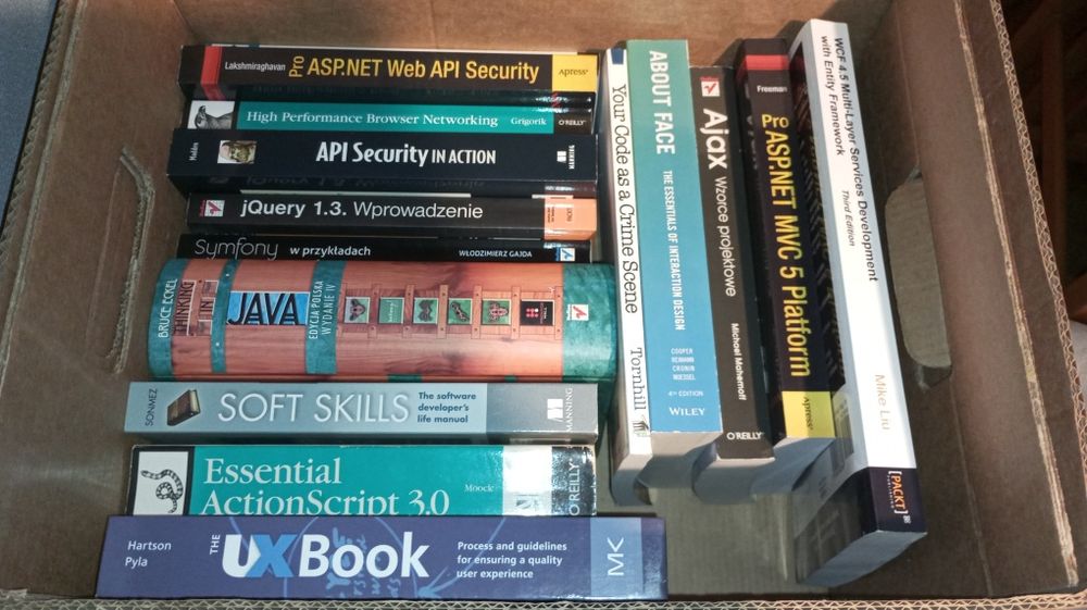 Duży zestaw książek dla programistów- informatyka, programowanie