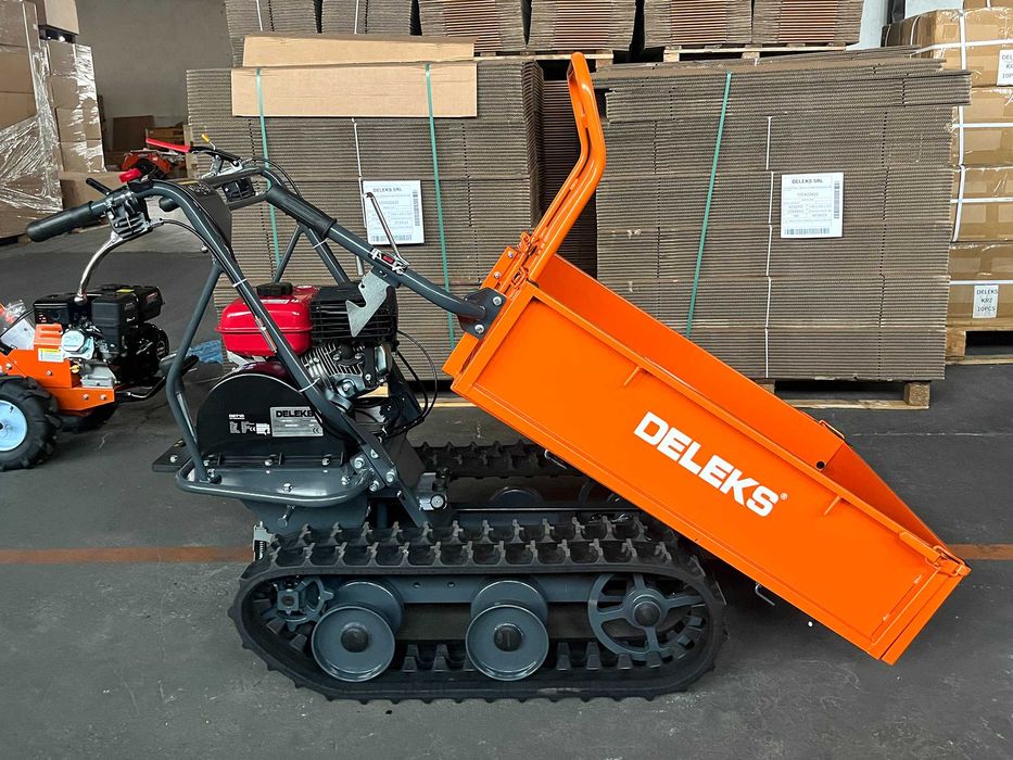 Mini dumper de largatas DELEKS® MD-500FL – Motor Lifan 6.5 cv – 300 kg