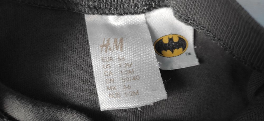 Pajace Batman 56 + 2 czapeczki