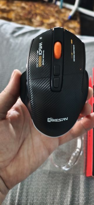 Мишка з вбудованим акумулятором W601 чорна карбон 87974EA5M1