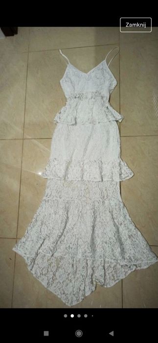 Sukienka Boho koronkowa 38 M