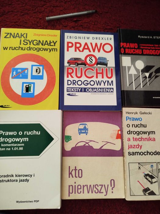 Zestaw 6 książek z zakresu prawa o ruchu drogowym