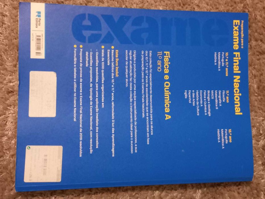 Preparação para exame Final Nacional - Física e Química