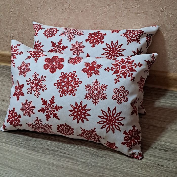 Подушка декоративна новорічна • наволочка на замку • різні дизайни