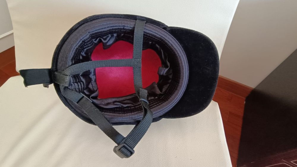 Toque equitação veludo