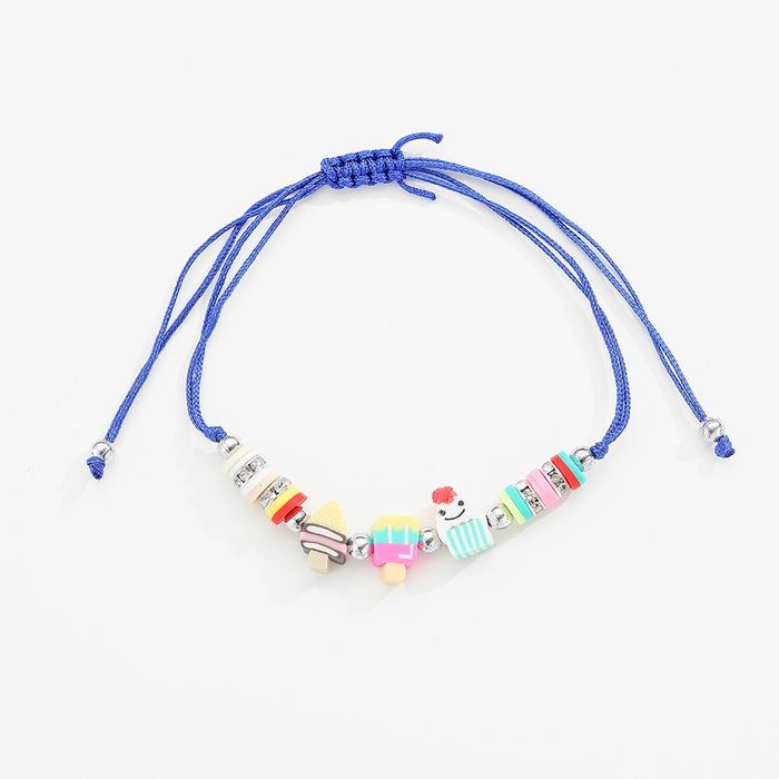 Pulseira/tornozeleira com gelados e doces para as meninas