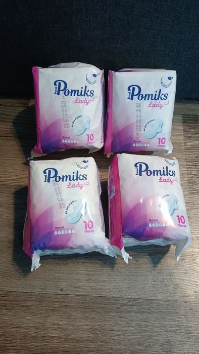Продам набір гігієнічних прокладок pomiks lady – 4 упаковок- 125 грн.