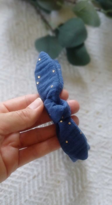 zestaw 2 szt opaska pin up wiosna muślin bawełna