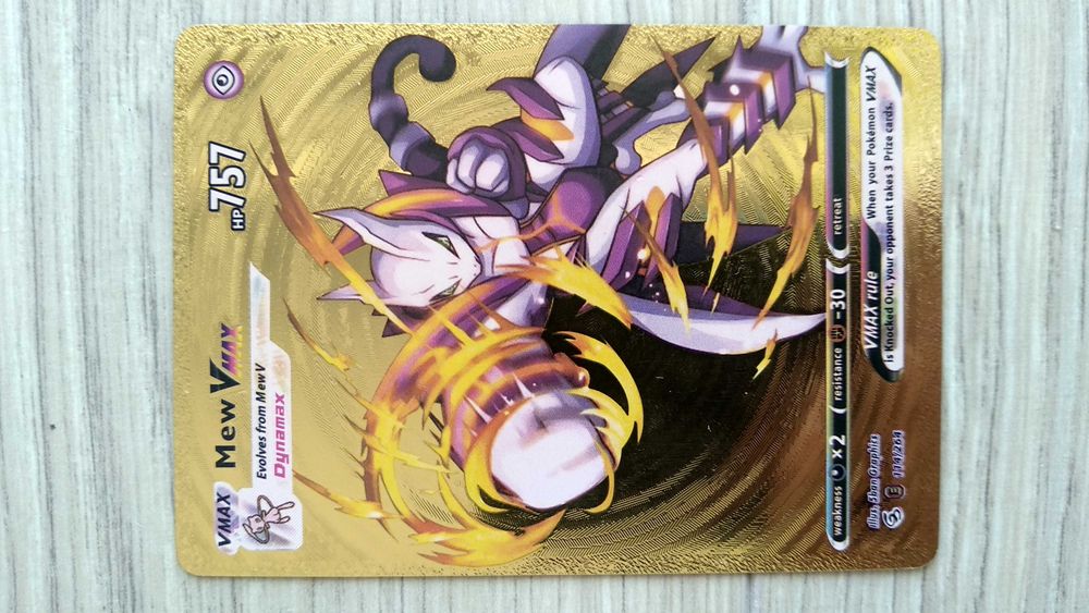 Cartas douradas Pokémon