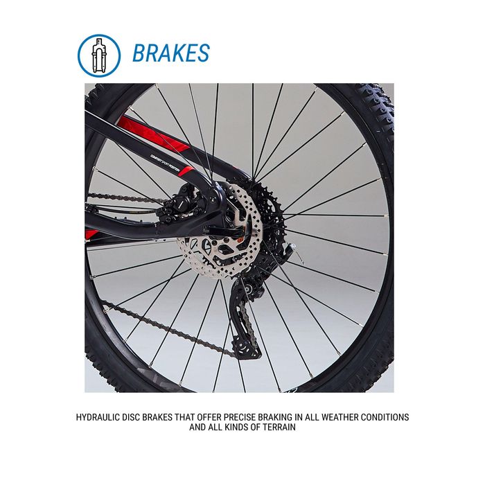 Bicicleta BTT ST 530 Preto/Vermelho 27,5"