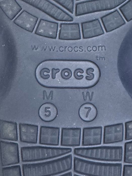 Crocs кроксы шлепанцы тапочки M5 W7 37-38 размер синие