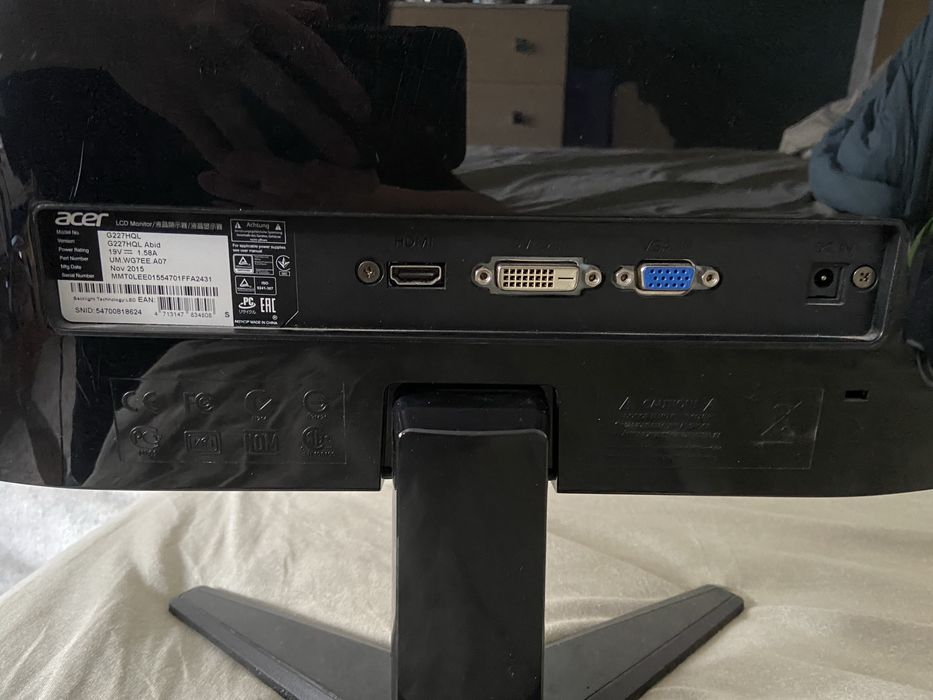 Монітор Acer G227HQL 21,5" Full HD, стан майже ідеальний