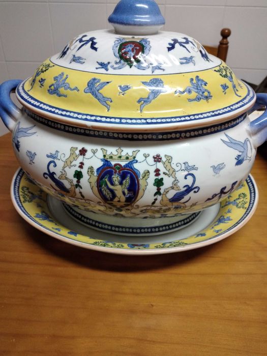 Terrina chinesa, antiga - peça de decoração