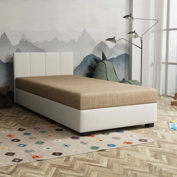 Tapczan młodzieżowy Łóżko jednoosobowe Kanapa z materacem Wypoczynek