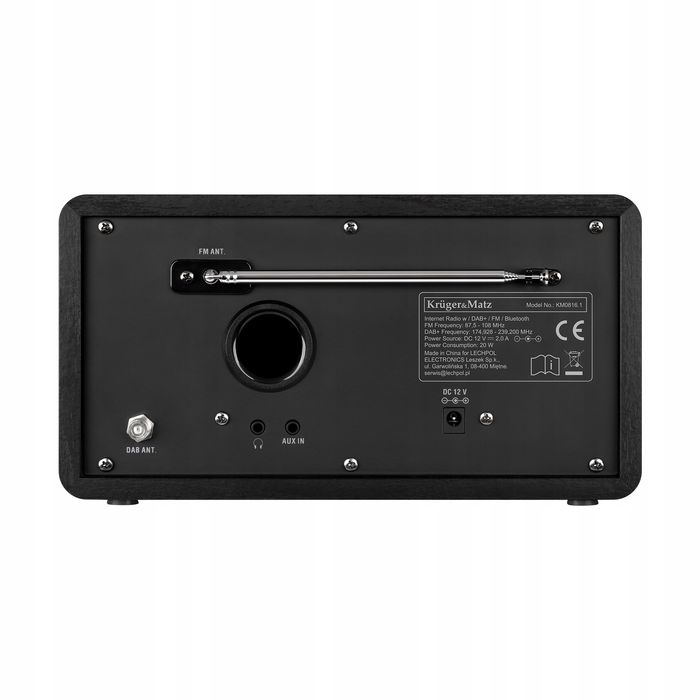 Radio internetowe sieciowe DAB+,Kruger&Matz KM0816.1 budzik Bluetooth