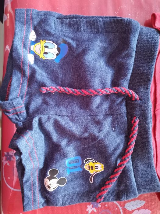 Conjunto t-shirt e calção 0-3 meses