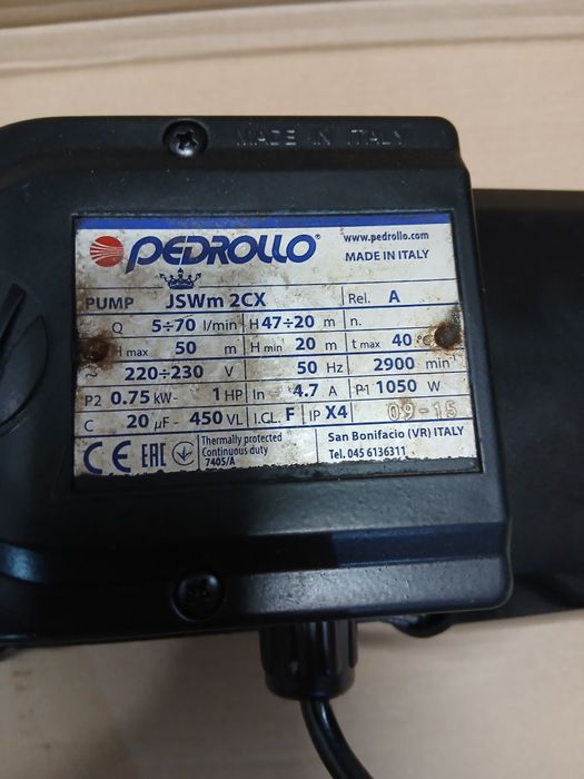 Продам насос Pedrollo JSWm 2CX