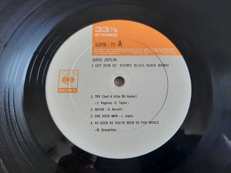Janis Joplin - I Got Dem Ol` Kozmic Blues Again Mama! - Japão - Vinil LP