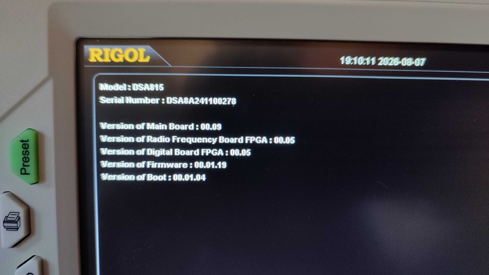 Analizator widma Rigol DSA 815 TG 1.5 GHz