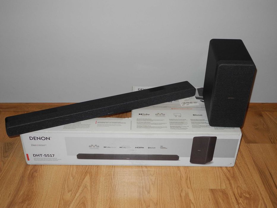 Soundbar DENON DHT-S517 kino domowe, Dolby Atmos GWARANCJA 11 m-c