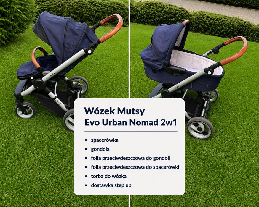 Wózek Mutsy Evo Urban Nomad 2w1