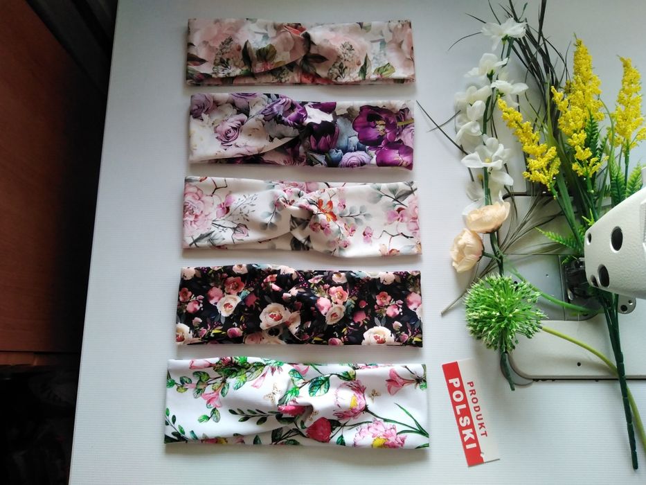 Szerokie opaski przeplatane  ~ na głowę ~ hand made