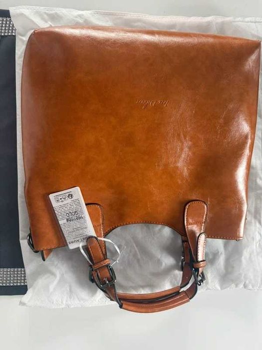 torebka shopperka carmel brąz klasyk