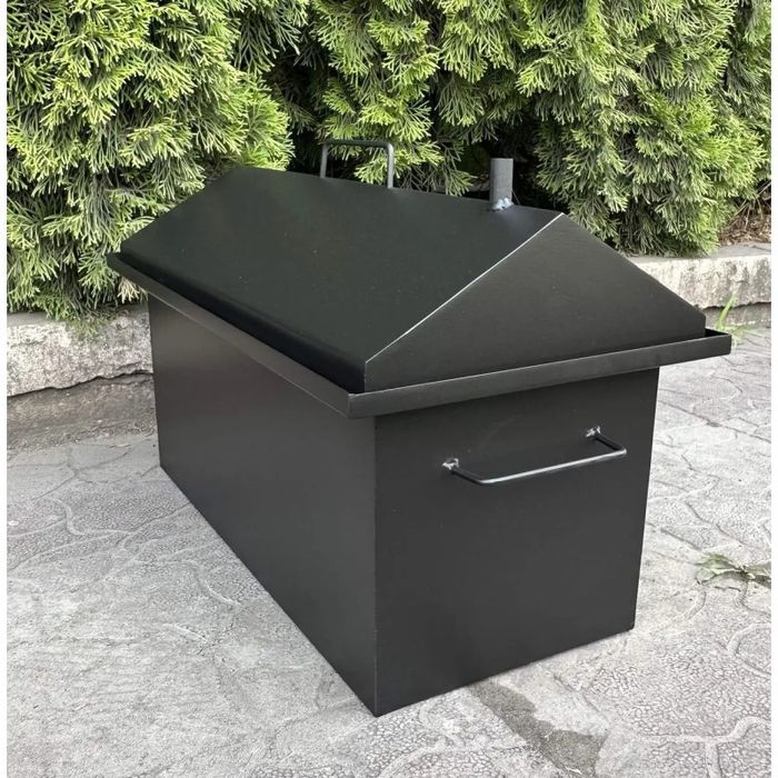 Коптильня горячего копчения, толщина металла 1,5мм, объем 39 л