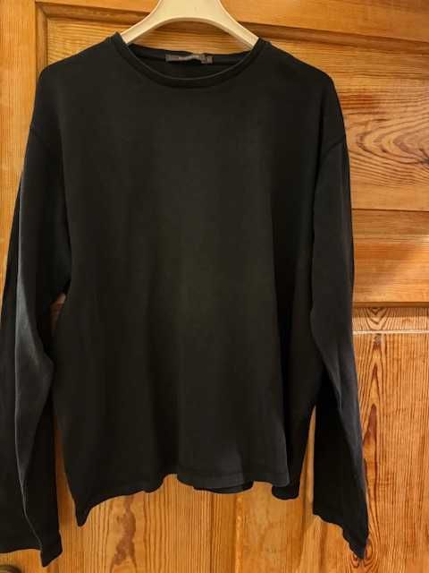 Bluza męska River Island L czarna z długim rękawem