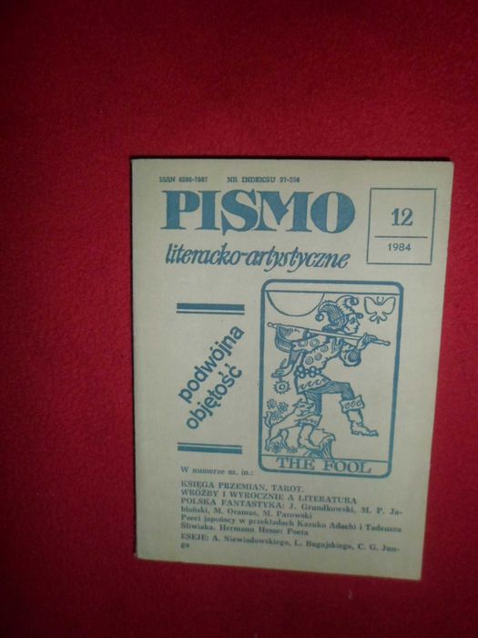 Pismo literacko-artystyczne 2 numery z 1984 7-8-9 i 12/1984 Japonia I CHING