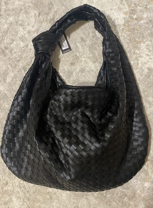 Плетена сумка Boohoo oversized Shoulder Bag