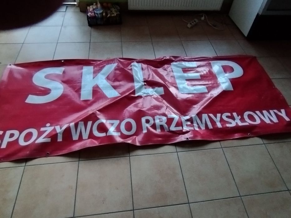 Szyld sklepowy odblaskowy