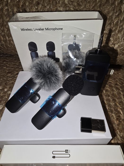 Microfone 4 em 1 para iPhone, Android, laptop, câmara64586420269826121