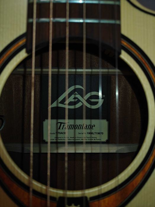 Conjunto Guitarra LAG T70ACE + Amp Fender Acoustasonic40 + Acessórios