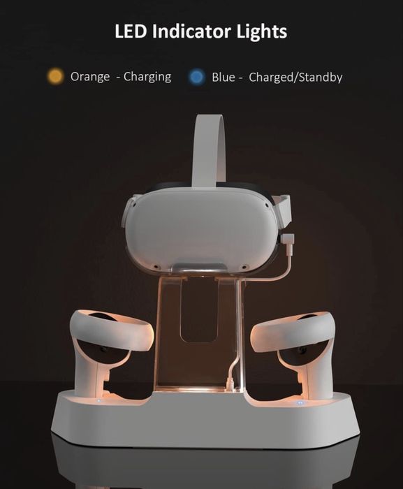 зарядна станція NexiGo S20 Enhanced для окулярів віртуальної реальності Meta/Oculus Quest 2.