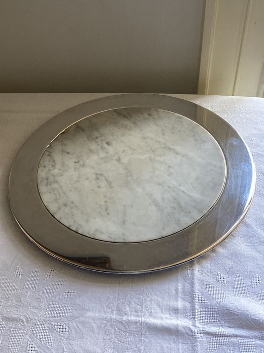 Tabua queijos/enchidos em inox e pedra