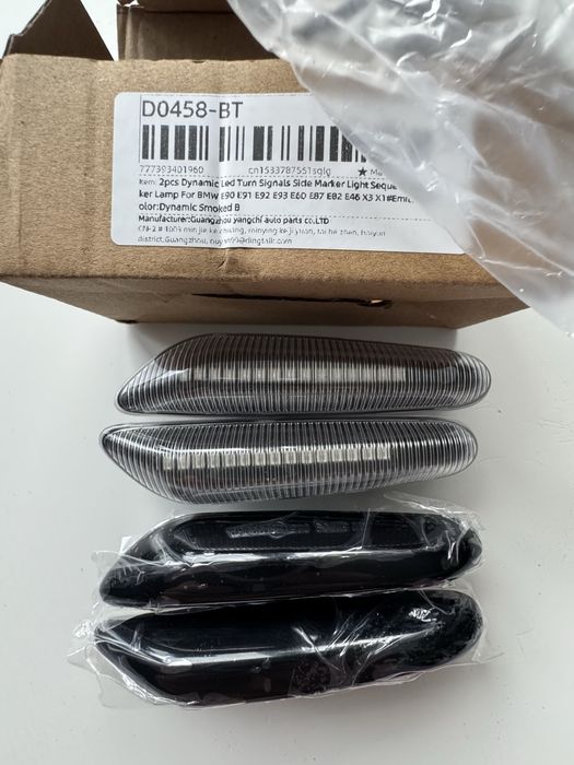 Kierunkowskazy Migacze Dynamic Clear & Dynamic Smoked LED BMW E92 E90 E60 E46 E87 X3 X1