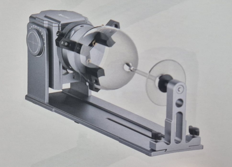 Mandril rotativo para gravadora a laser