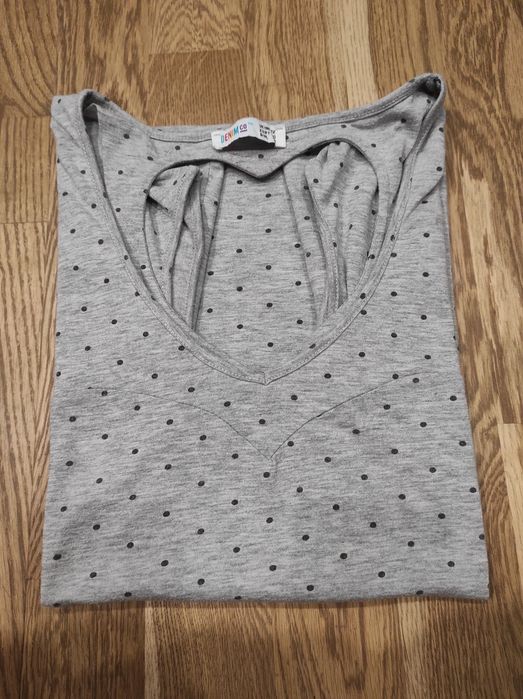 T-shirt damski z sercem na plecach rozm. M Denim&Co