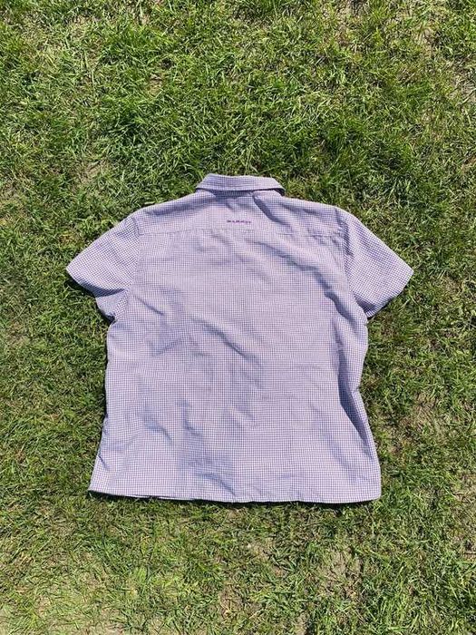 Śliczna koszula damska Mammut w kratę XL travel outdoor fioletowy