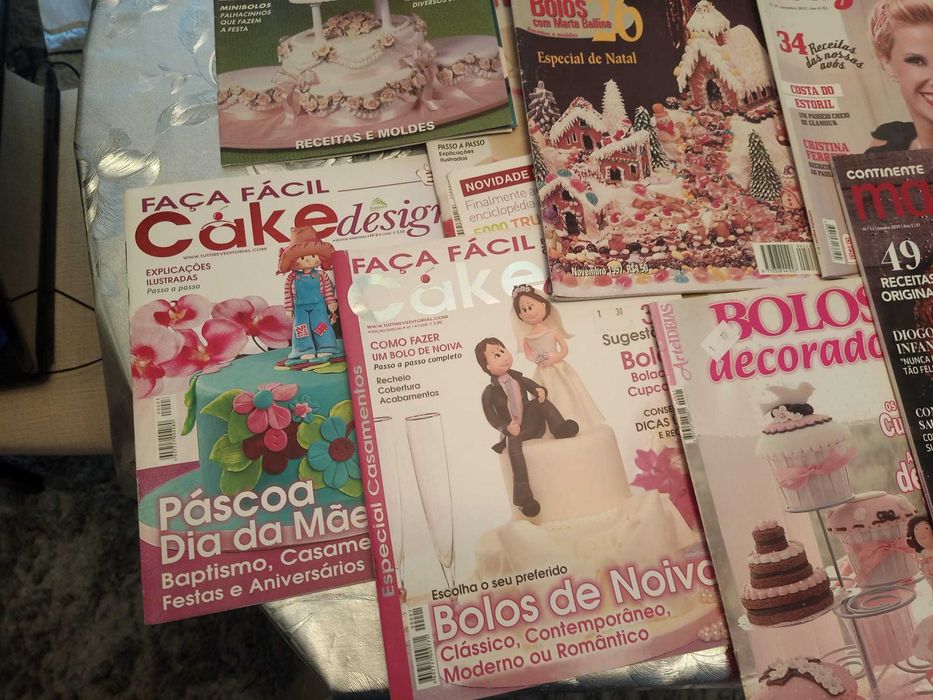 Mega-coleção revistas culinária/receitas/bolos/cake design