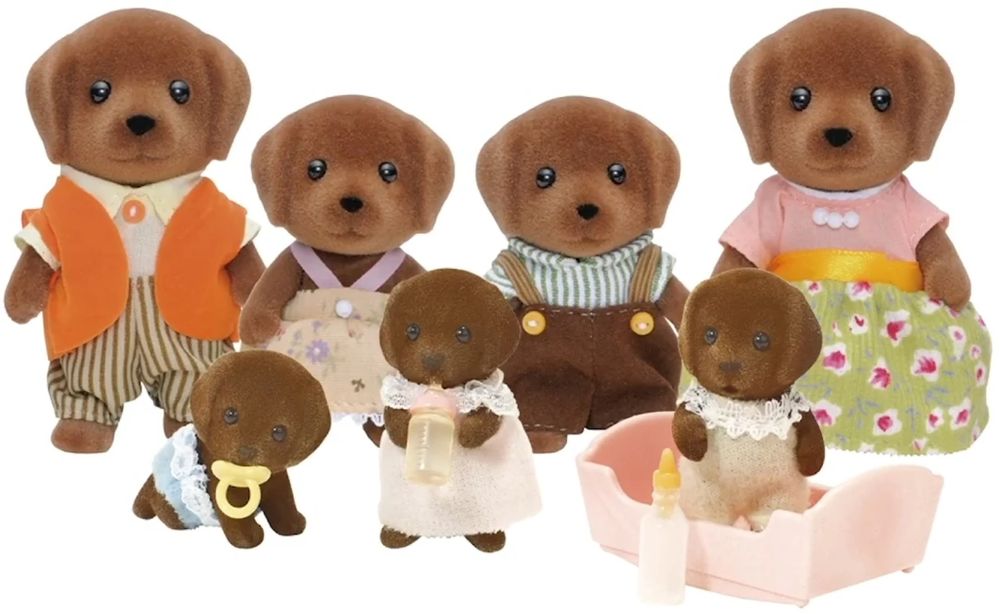 Sylvanian families Chocolate Labrador family 5730 /